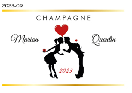 Etiquette de Champagne personnalisée